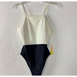 Summersalt Halter Black & White One-Piece, new with tags